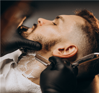 Beard Shaving with a Razor